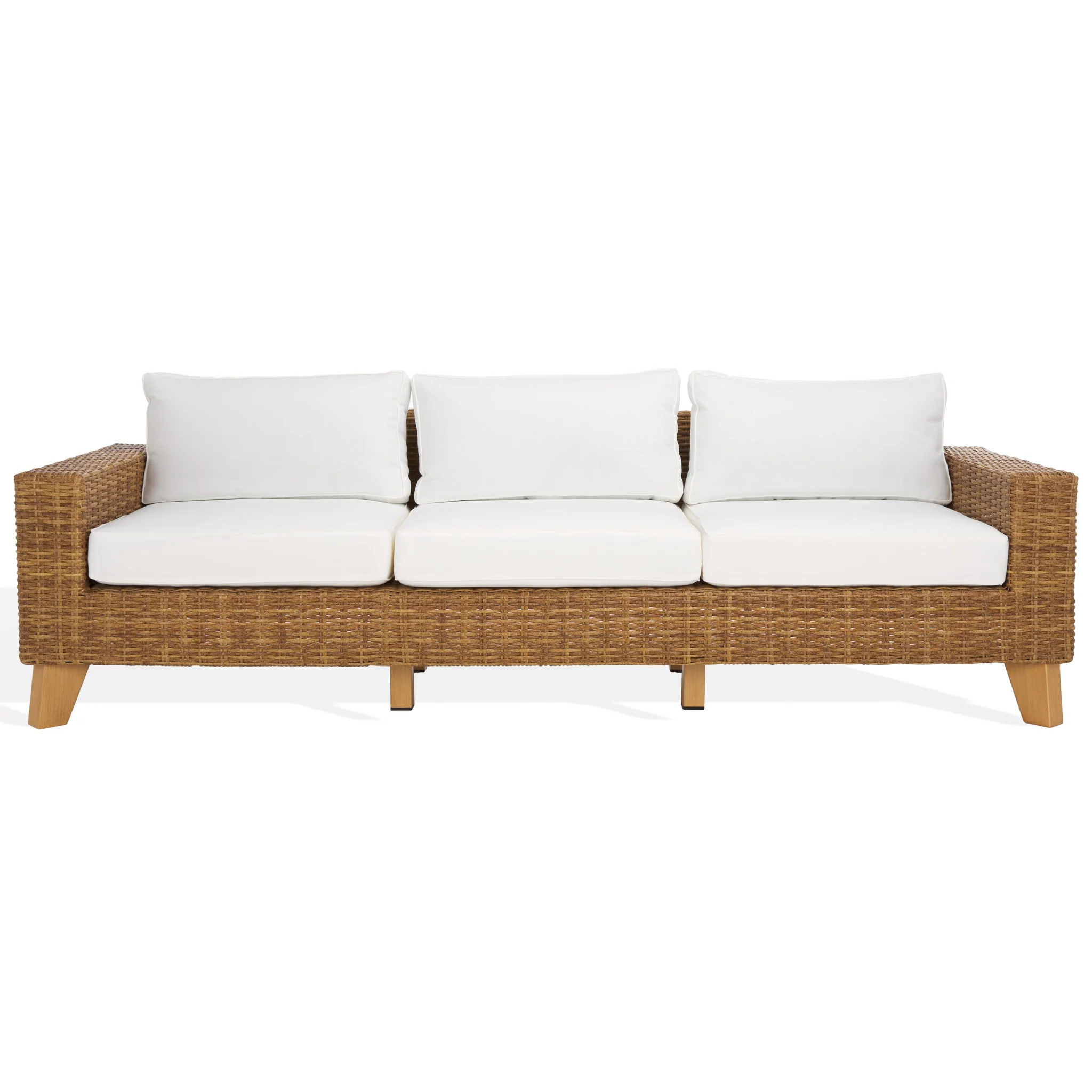Margarita Wicker Patio Sofa | Safavieh Couture - CPT2102 | The Enchanted Home