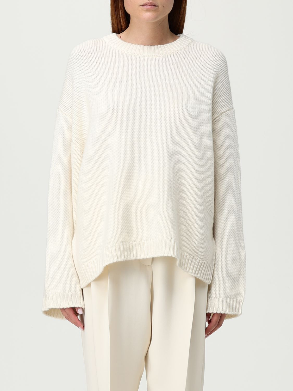 Sweater SOFT GOAT Woman color White | Giglio.com - Global Italian fashion boutique