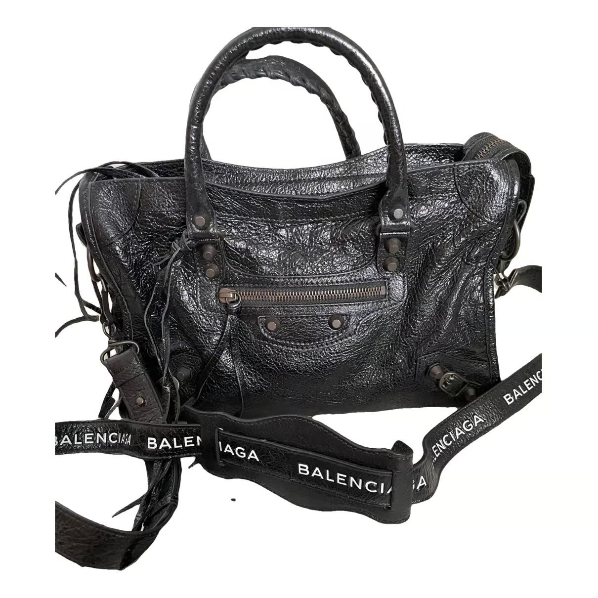 City leather handbag Balenciaga Black in Leather - 34781200 | Vestiaire Collective (Global)