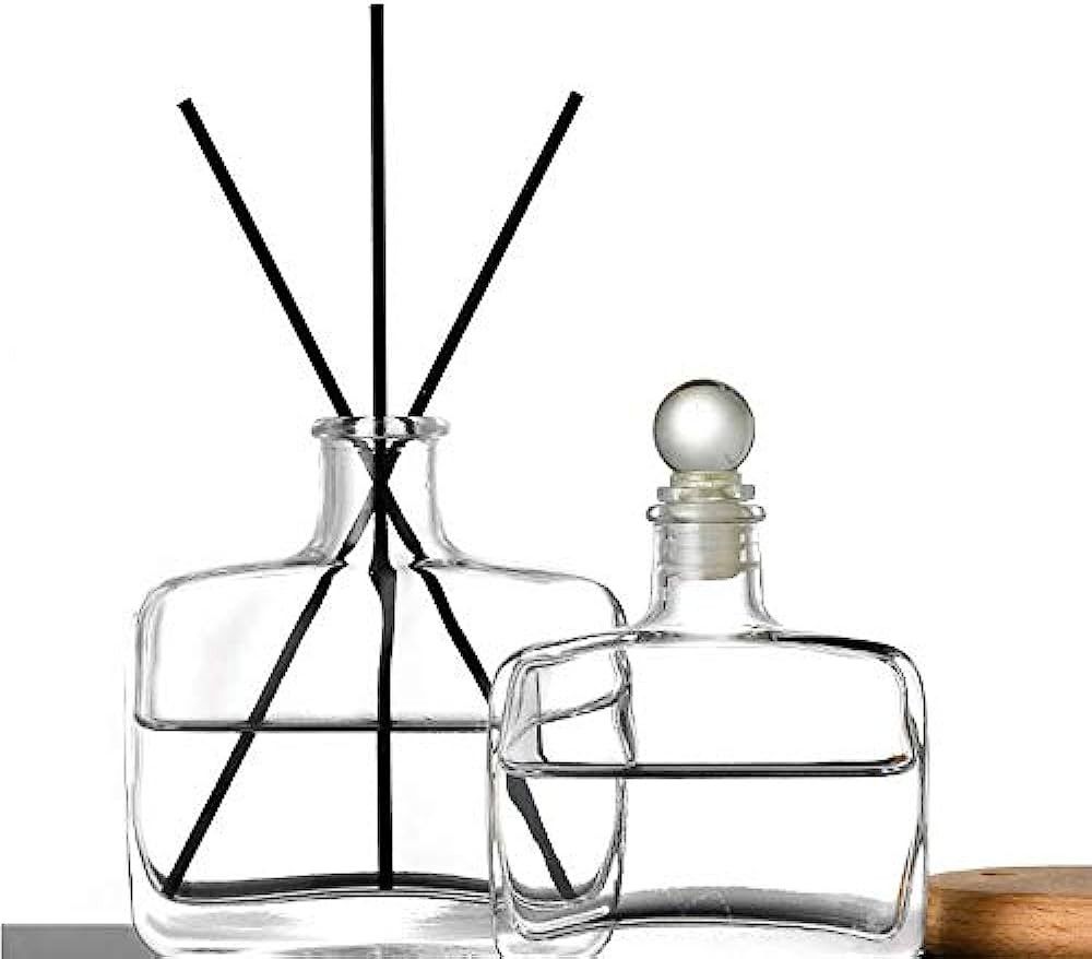 1 Pcs 200ML/7OZ Glass Clear Diffuser Bottle Jar Essential Oil Diffuser Bottle Aroma Bottle Fragra... | Amazon (US)