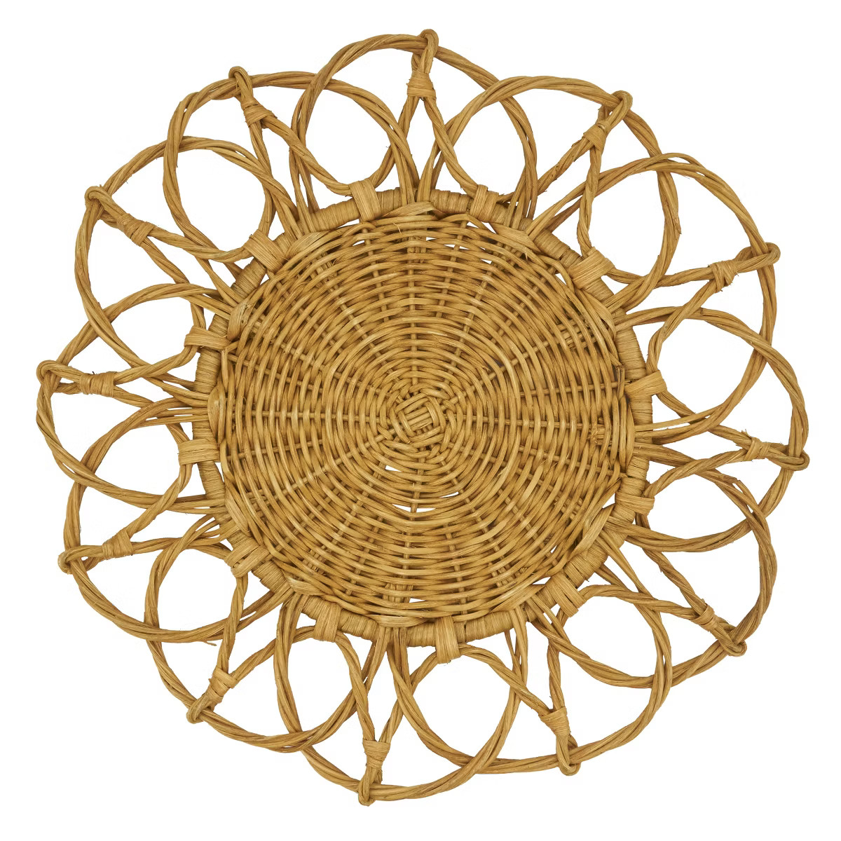 Saro Lifestyle Table Placemats with Twisted Rattan Design (Set of 4) | Target