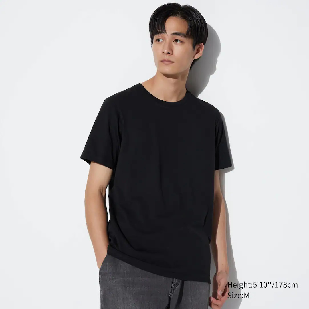 100% Supima Cotton Crew Neck Short Sleeved T-Shirt | UNIQLO (UK)