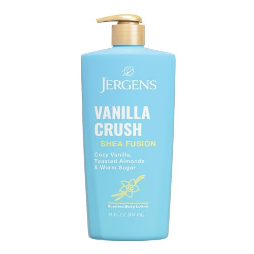 Jergens Shea Fusion Vanilla Crush Body Lotion, Moisturizer with Shea Butter & Vitamin E, 14 Fl Oz | Amazon (US)