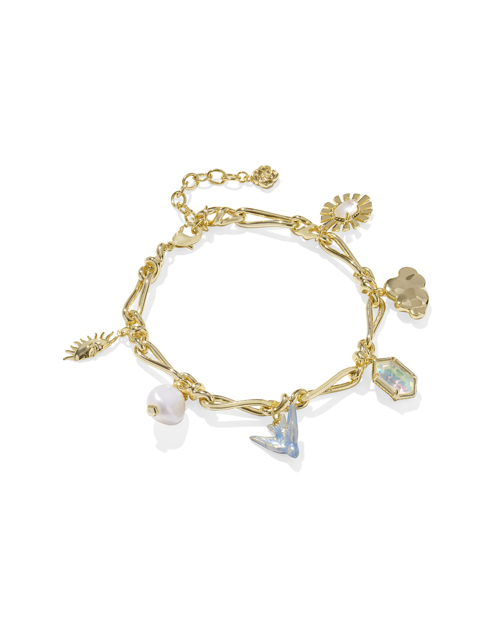 Melody Gold Charm Bracelet in Freshwater Cultured Pearl | Kendra Scott
