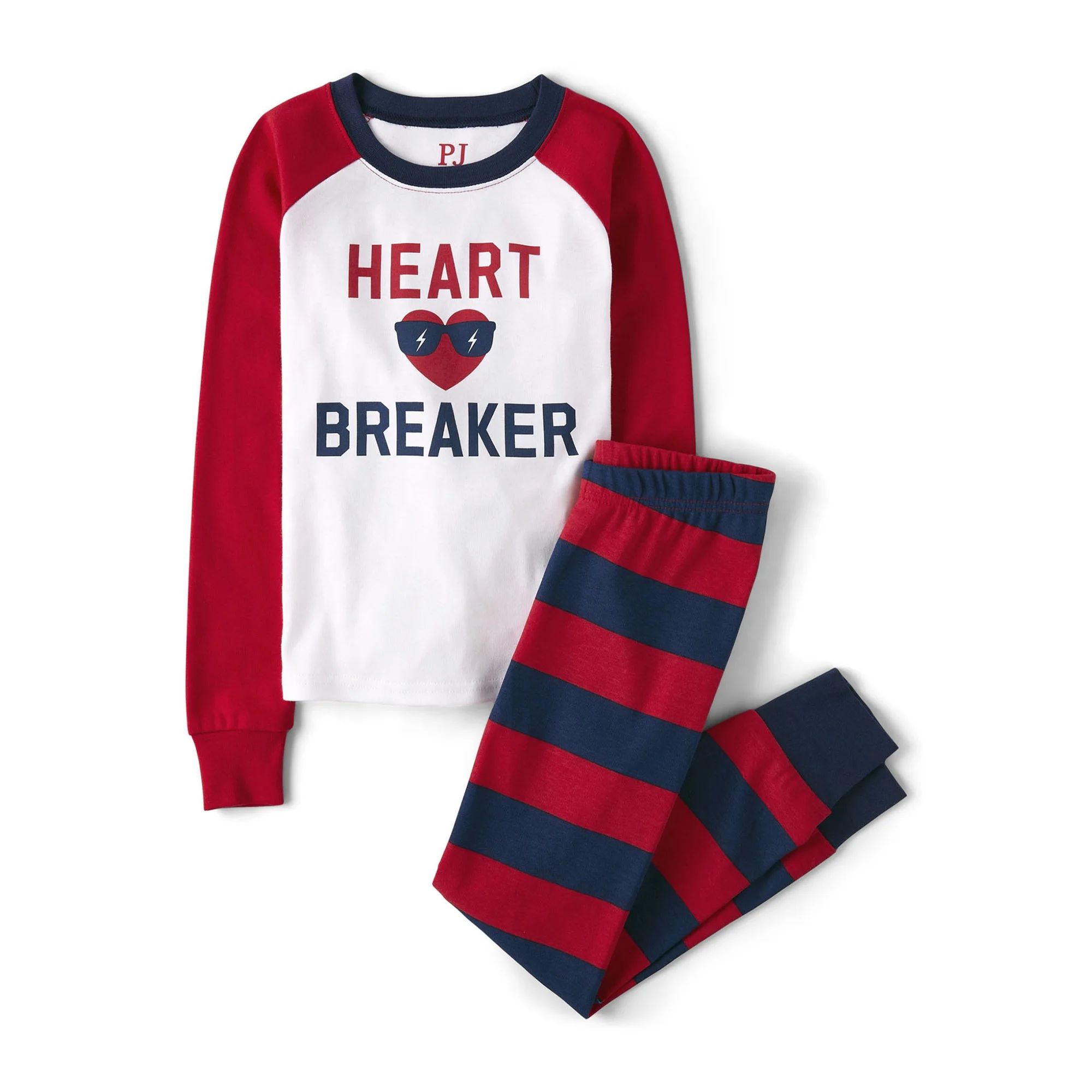 The Children's Place Boys Valentine Long Sleeve Top and Pant 2-Piece Pajama Set, Sizes 4-16 | Walmart (US)