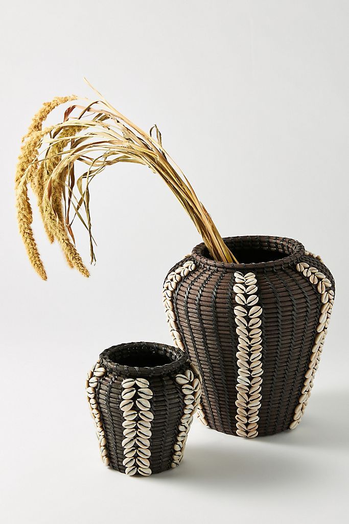 Rattan Shell Vase | Anthropologie (US)