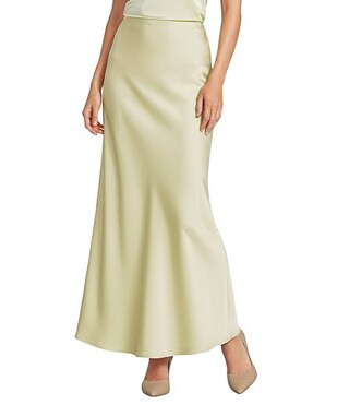 Bella A-Line Coordinating Satin Maxi Skirt | Dillard's