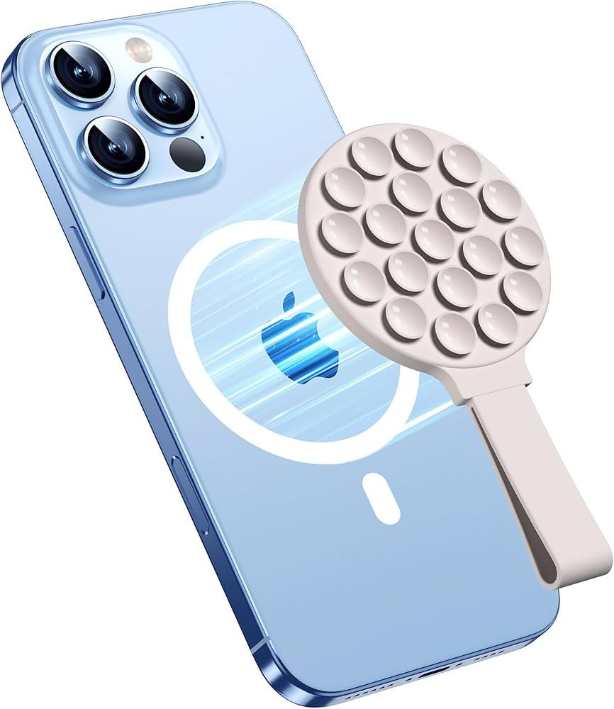 Magnetic Suction Cup Phone Mount for MagSafe Case, Silicone Octo Cup Buddy Phone Grip Holder, Han... | Amazon (US)