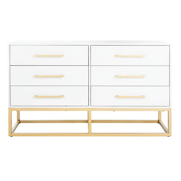 Sheldon 6 Drawer 56'' W Dresser | Wayfair North America