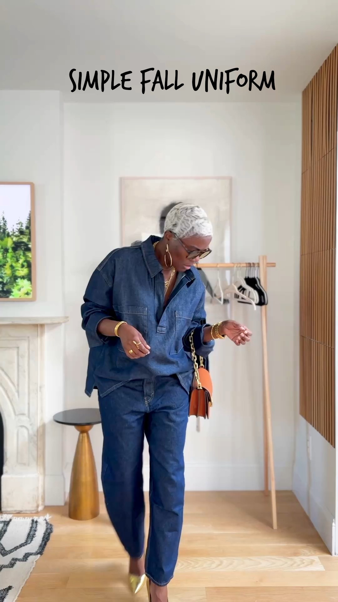 Easy Fall wardrobe Formula: dark barrel denim with loose top. Denim or blouse. Add a heel, pump or bootie. Don’t forget your fave purse/ sunnies. 

#LTKStyleTip #LTKSeasonal #LTKOver40
