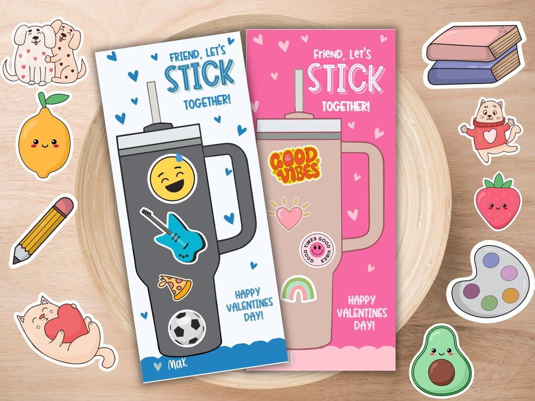 Water Bottle Stickers Kids Valentine Classroom Valentine School Valentines Happy Valentine's Day ... | Etsy (US)