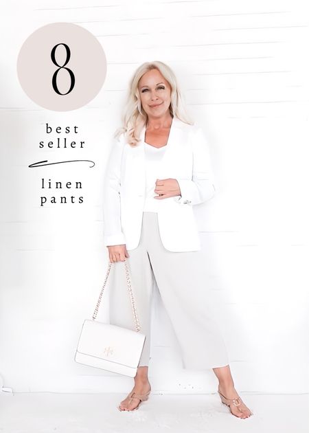 Last week’s #8 best seller: linen pants. Summer Outfit/ over 40 / over 50 / over 50 / coastal

#LTKOver40 #LTKStyleTip #LTKSeasonal
