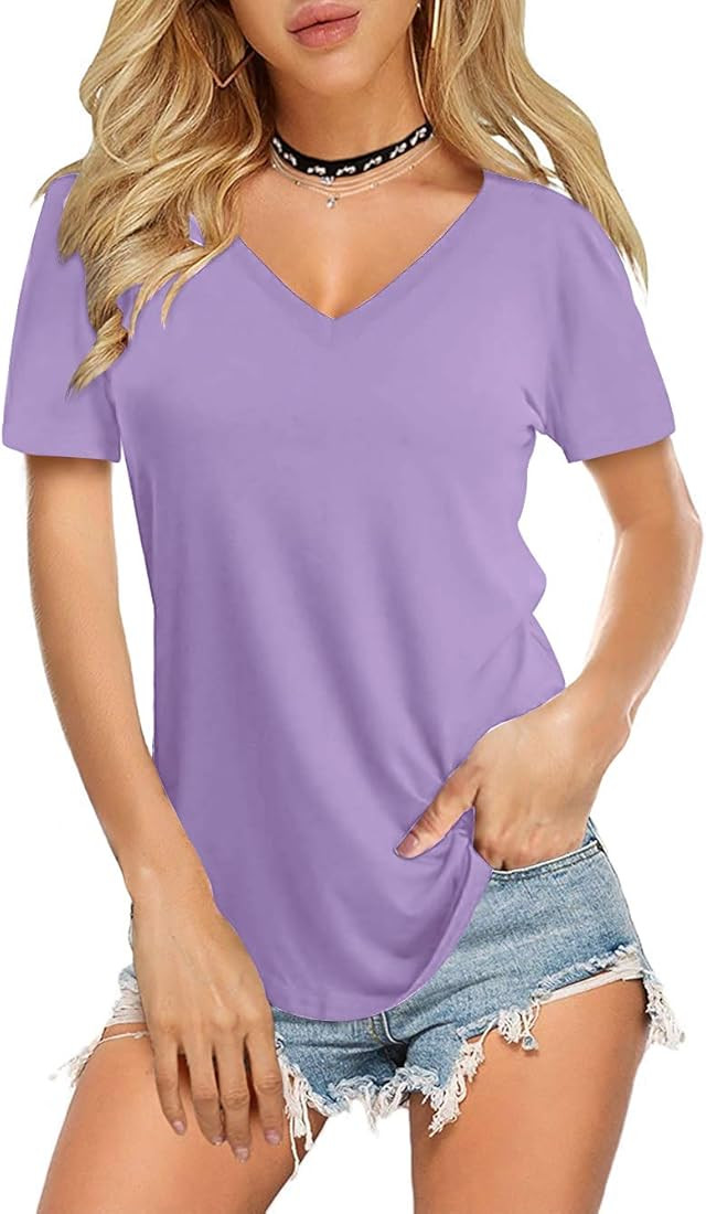 Short Sleeve V Neck Shirt | Amazon (US)