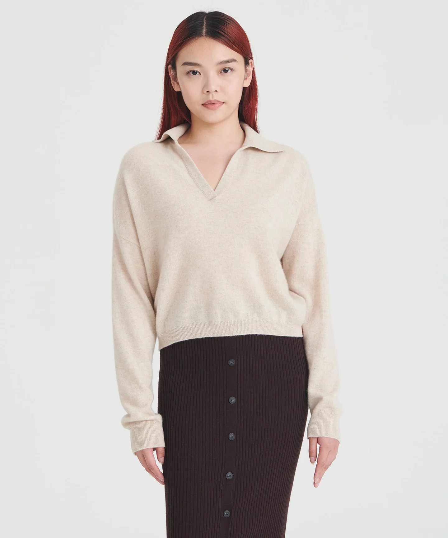 Signature Cashmere Polo Sweater | NAADAM