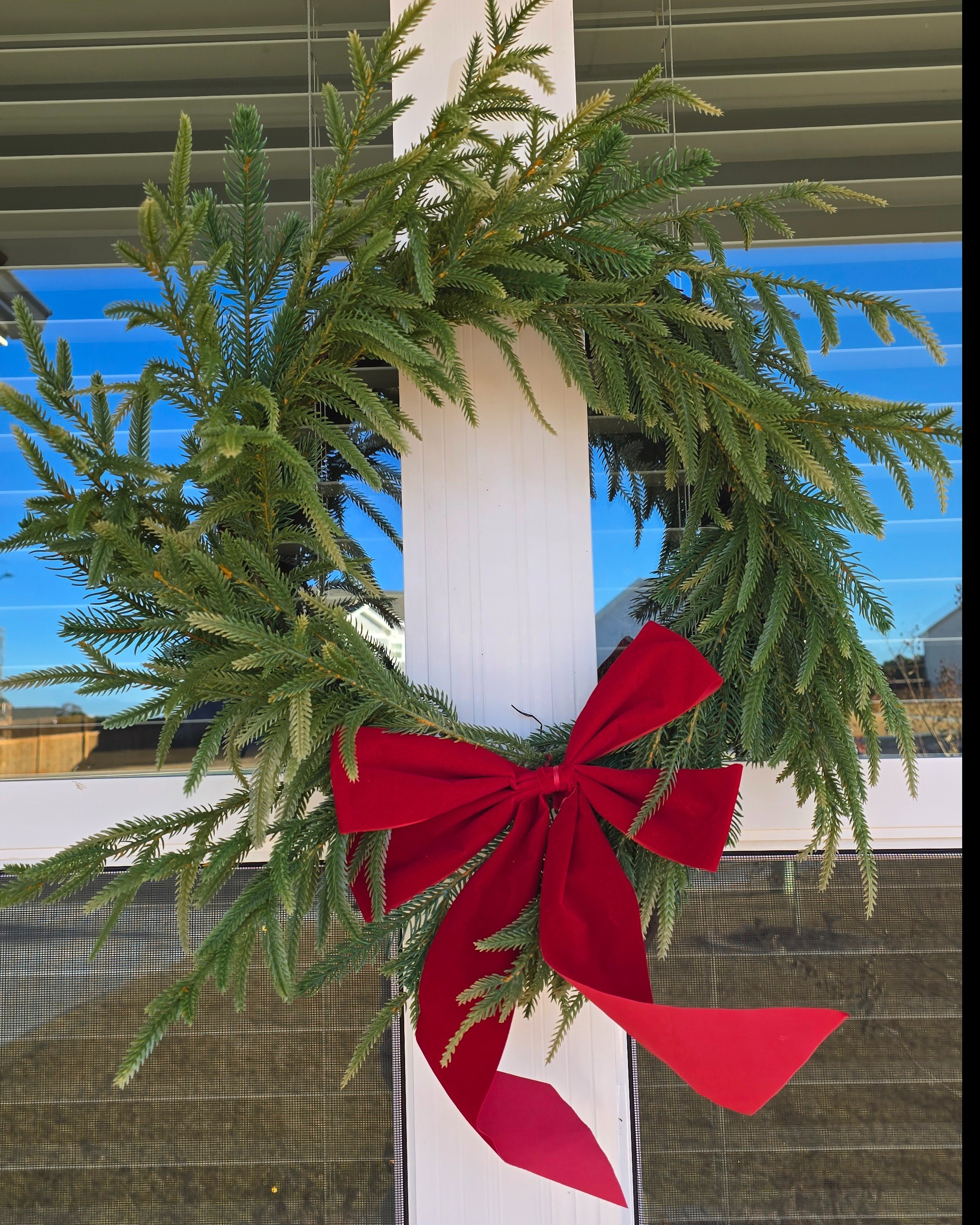 Indoor/Outdoor Real Touch Norfolk pine wreath. #targethome #wreaths 

#LTKHome #LTKHoliday #LTKSeasonal