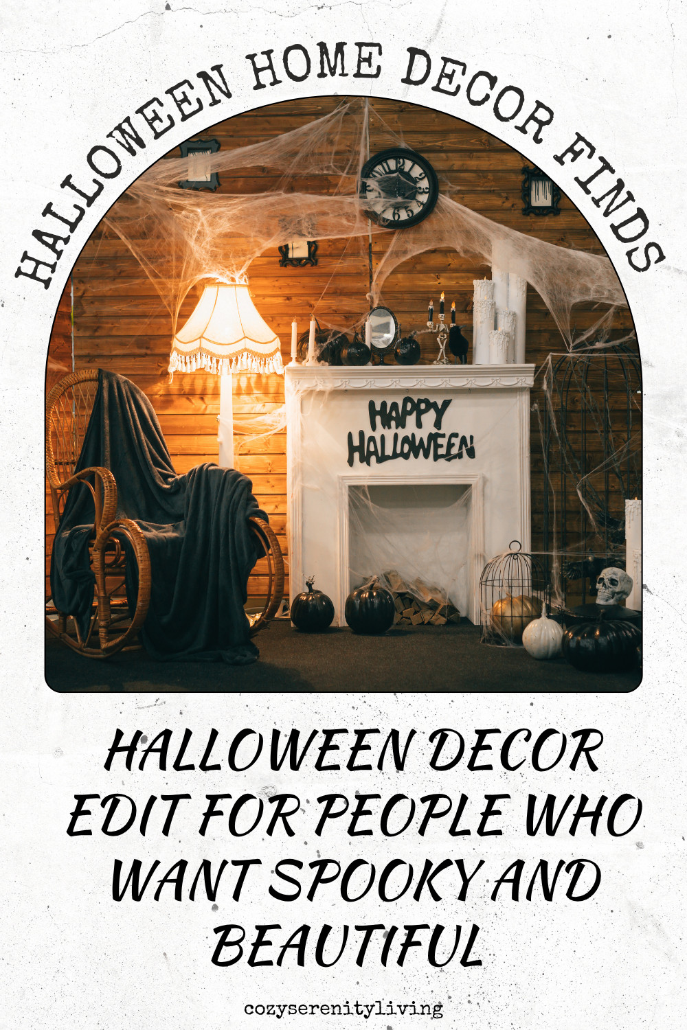 The Halloween Fireplace Mantle That Feels Elegant, Not Cheesy

Cobwebs, black pumpkins, and candelabras turn a fireside corner into a moody Halloween scene that still feels like real decor. This is the spooky-but-beautiful aesthetic Pinners are recreating this October — dark, dramatic, and completely gorgeous. Save this for your mantle inspiration. #affiliatelink #halloweenmantledecor #spookyandelegant

halloween mantle decor, elegant halloween decorations, spooky home decor aesthetic, black pumpkin decor ideas, gothic halloween styling, halloween fireplace decor, moody halloween aesthetic, aesthetic halloween finds, dramatic halloween decor, halloween living room ideas

Halloween fireplace mantle with cobwebs, candelabra, black pumpkins, and skull decor

#LTKSeasonal #LTKHome #LTKSaleAlert