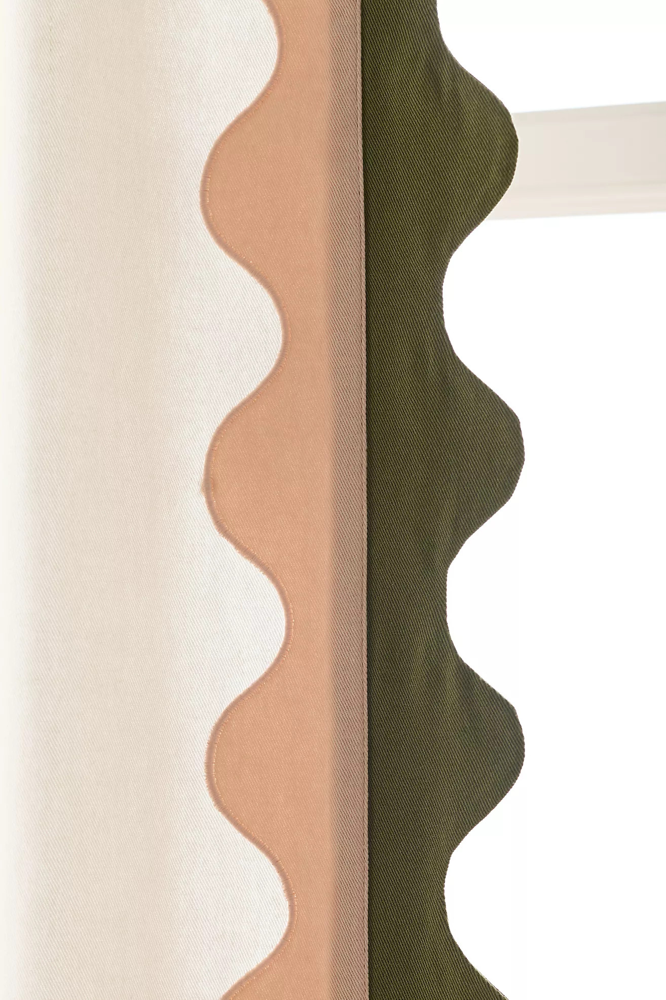 Maeve Scalloped Cotton Curtain | Anthropologie (US)