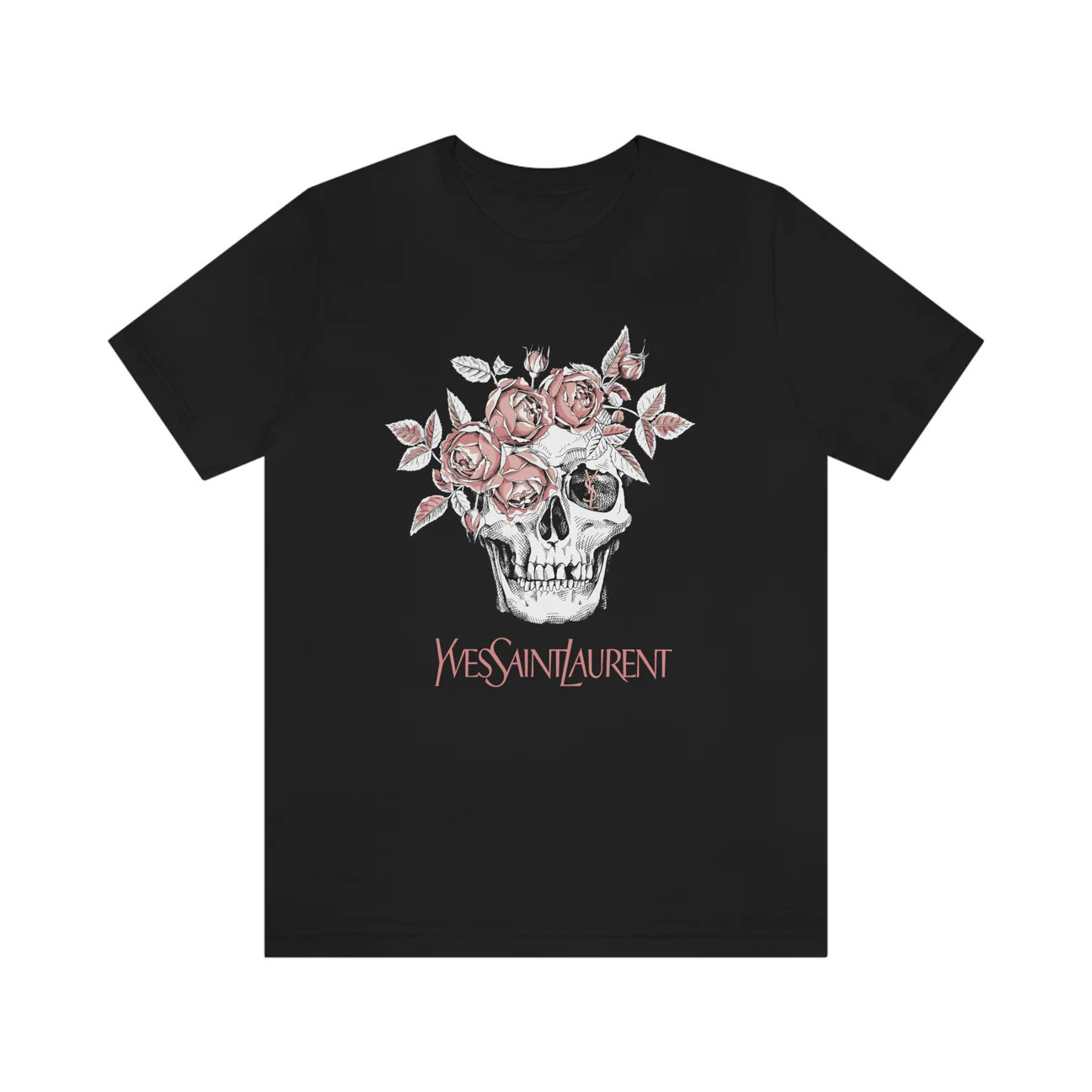 Skull Pink Roses Unisex Tee | Always Stylish Mama
