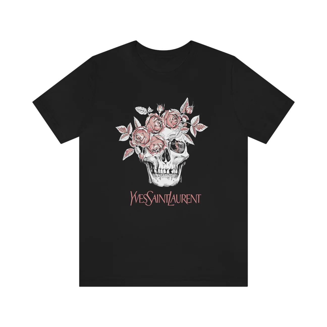 Skull Pink Roses Unisex Tee | Always Stylish Mama