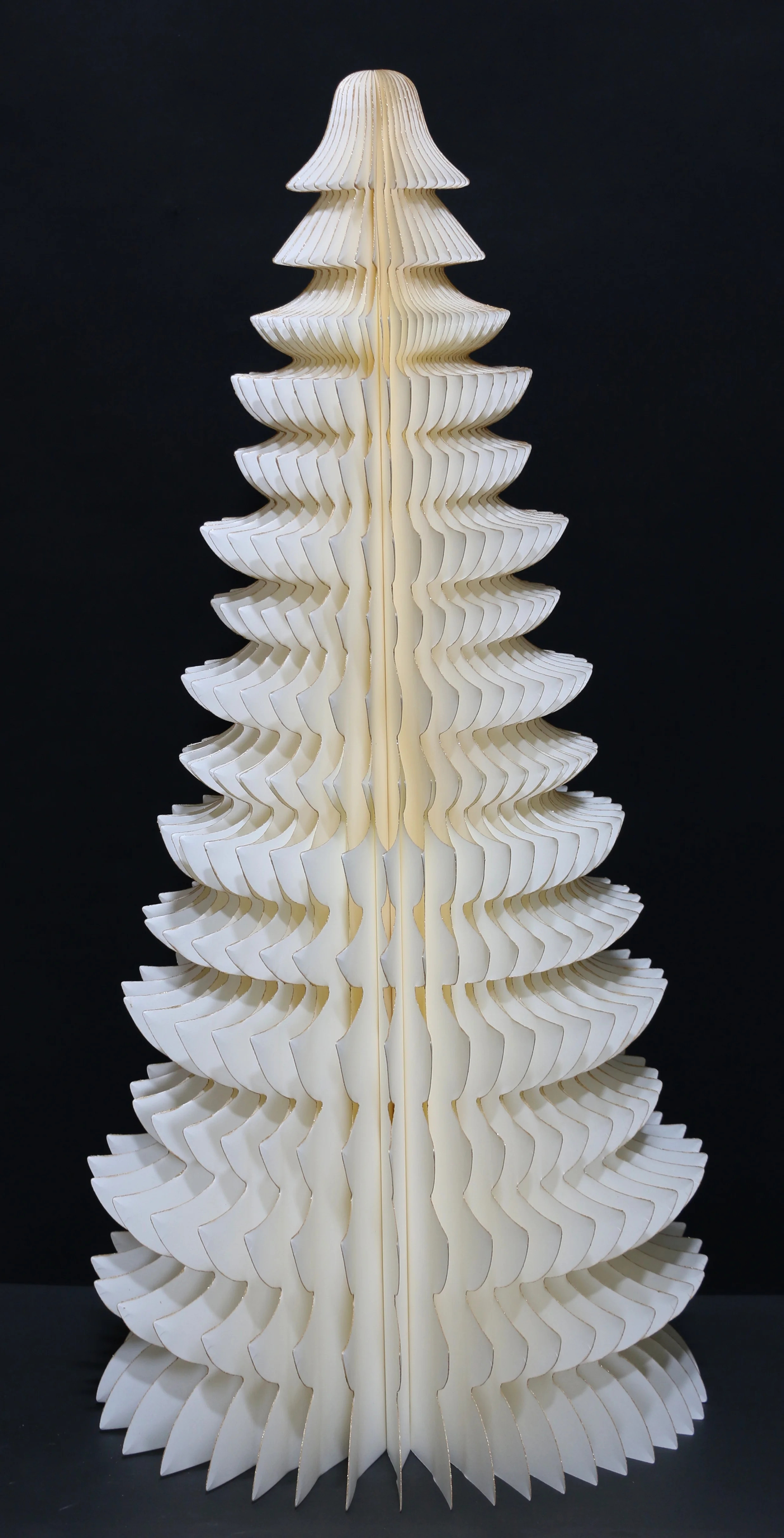 Honeycomb Paper Tree Christmas Decoration, White, 47", by Holiday Time | Walmart (US)