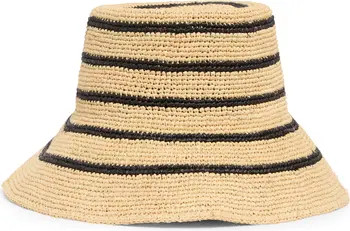 Vince Stripe Straw Cloche | Nordstrom | Nordstrom