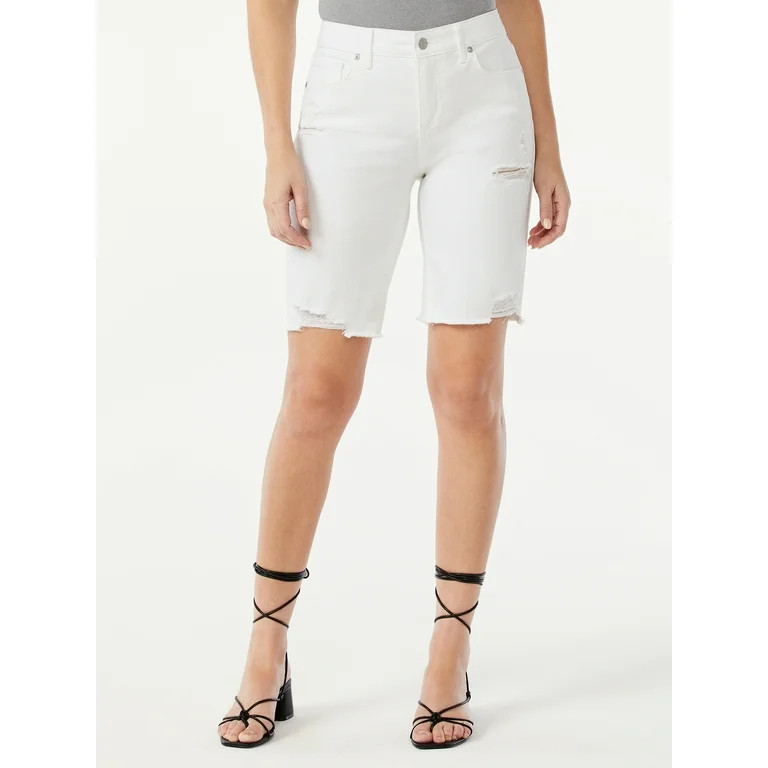 Sofia Jeans Women's Gabriela High Rise Bermuda Denim Shorts | Walmart (US)