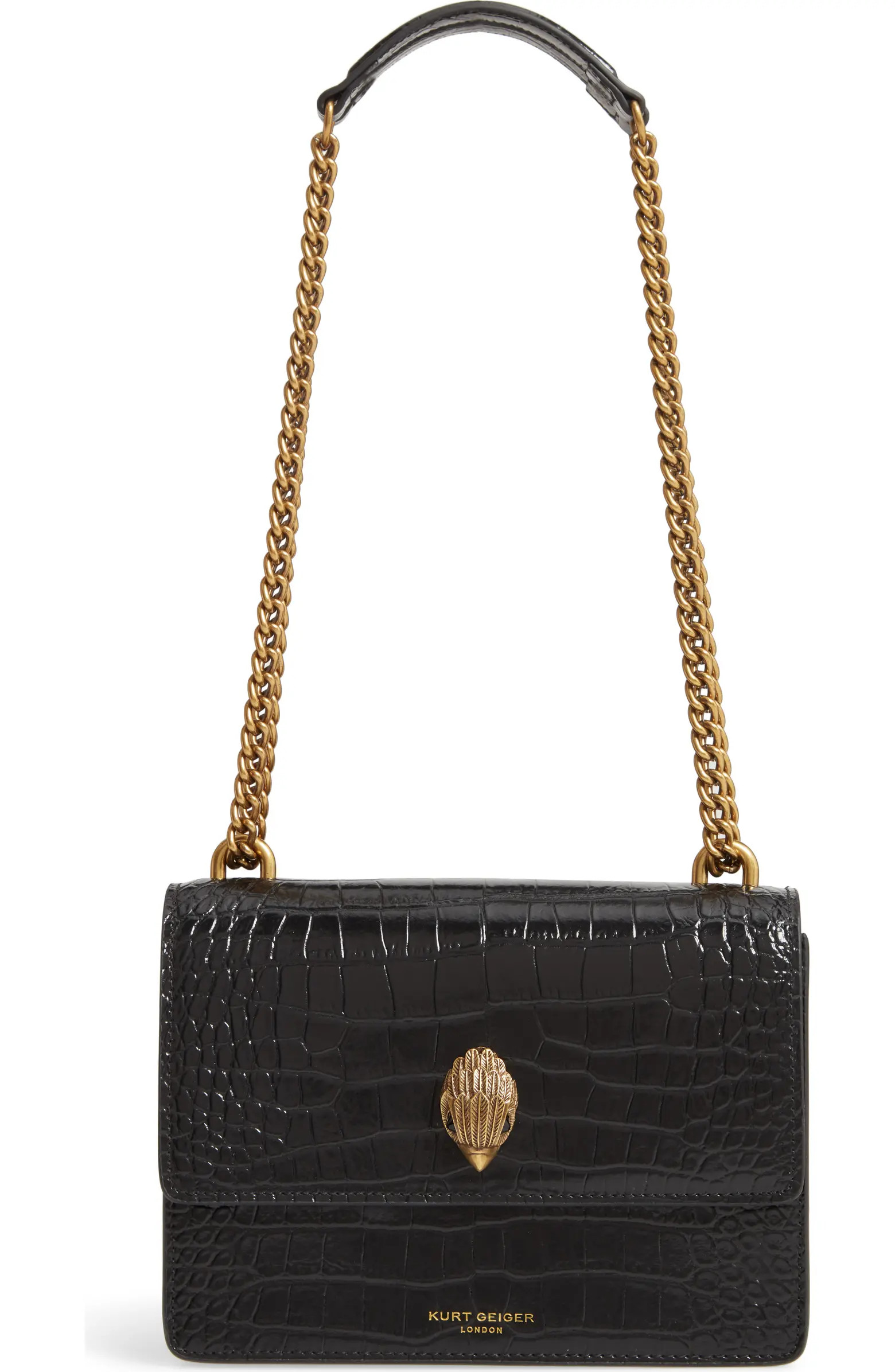 Shoreditch Crocodile Embossed Leather Crossbody Bag | Nordstrom