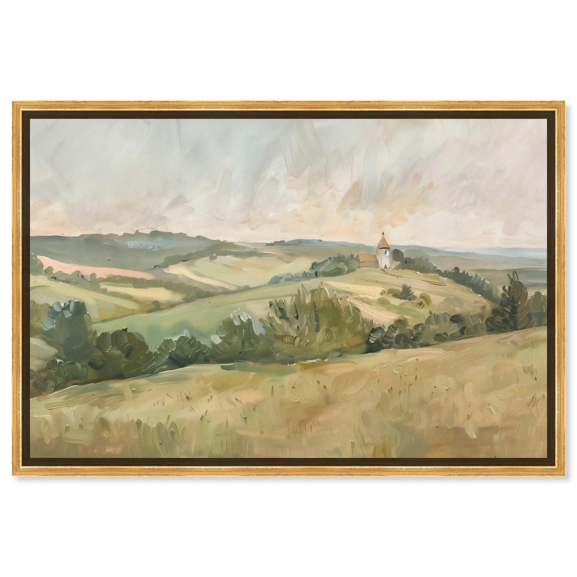 Peaceful Pasture Canvas Classic Landscape Art by Art Remedy | Wayfair North America