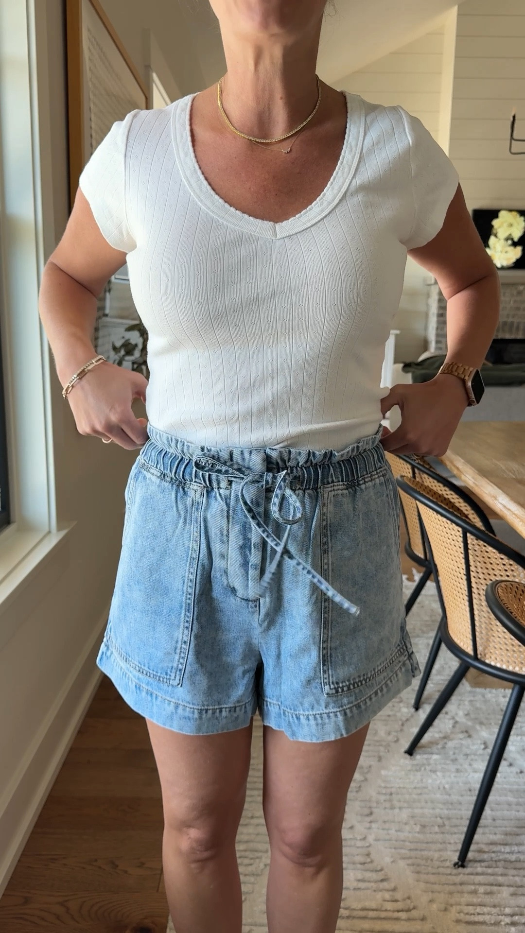 Top size small
Shorts size XS 

#LTKStyleTip #LTKOver40 #LTKSeasonal