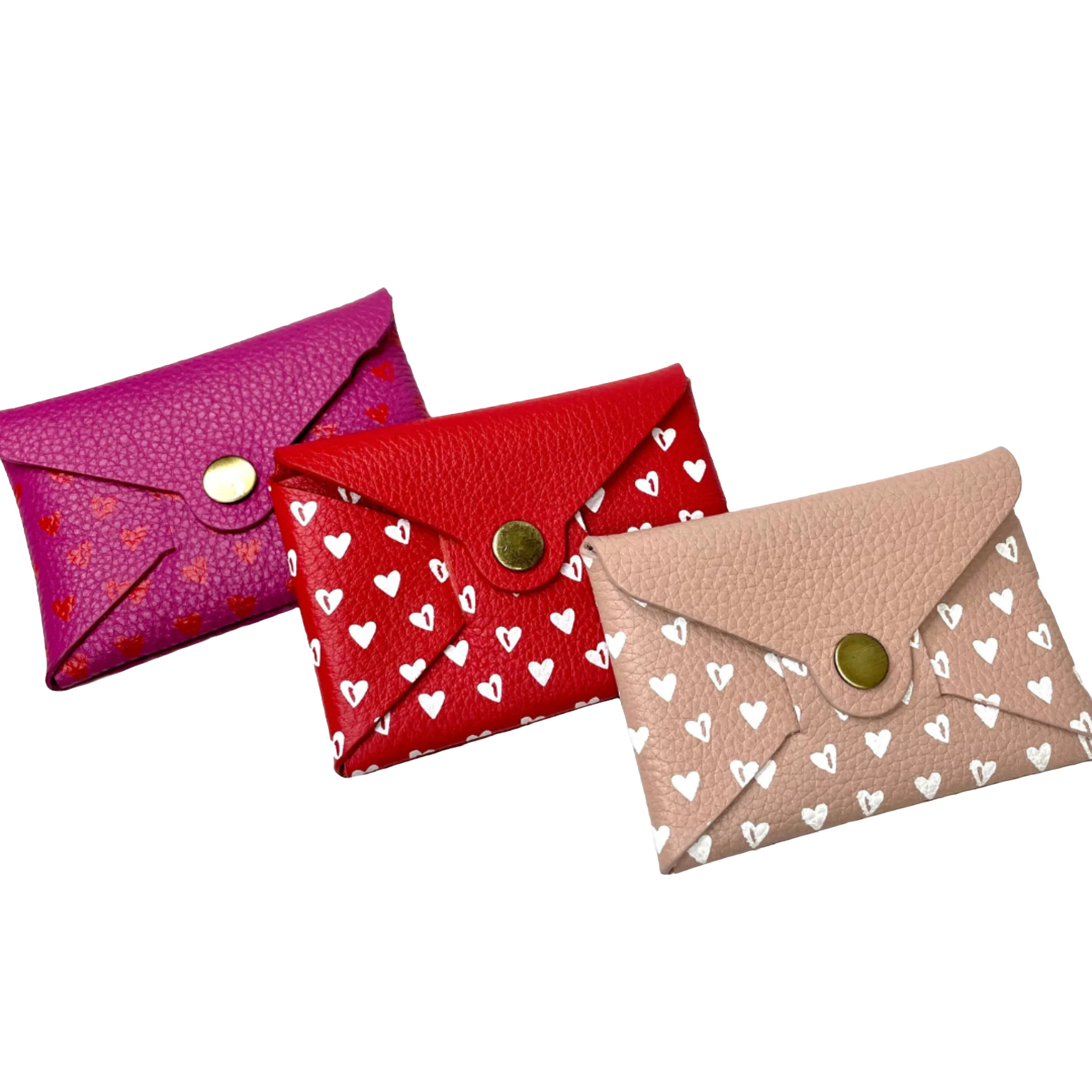 Heart Detail Leather Cardholder | Latico Leathers