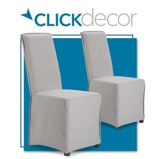 ClickDecor Grayson Slipcover Dining Chair, Set of 2 - Ivory | Bed Bath & Beyond