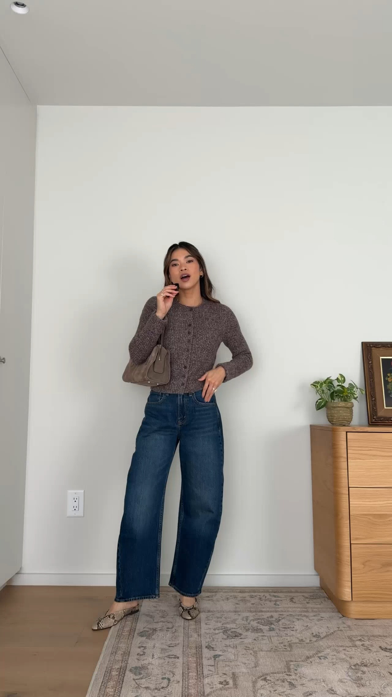 This @abercrombie cardigan is so cozy for fall!
Use the stackable Abercrombie discount code AFCHLOE for an extra 15% off🤎

Sizing info:
-Abercrombie High Rise Barrel Jean (Size 24 Short in Dark)
-Abercrombie Merino Wool-Blend Shrunken Crew Cardigan (Size XS in Brown)

Fall Abercrombie new arrivals, Abercrombie sweaters, Abercrombie petite pants, Abercrombie petite jeans, Abercrombie fall sweater, Abercrombie petite sweater, Petite style, petite fashion, mom outfit, mom style, petite pants, petite outfit ideas, petite outfits, best pants for petite, petite denim, vacation outfits, fall outfits, fall style, fall trends, fall looks fall outfit ideas, Abercrombie try on, fall jeans, fall lookbook, fall outfits, 

**Use code AFCHLOE to get an additional 15% off almost everything in stores and online at checkout from September 10, 2026 to September 14, 2026 in US/CA. Exclusions apply. See details online.

#LTKootd #LTKSeasonal #LTKPetite