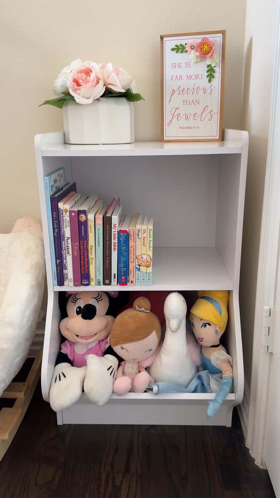 Book shelf , 
 Toy storage and bookcase, kids room, toddler’s room, girls bedroom ideas

#LTKFindsUnder100 #LTKKids #LTKHome