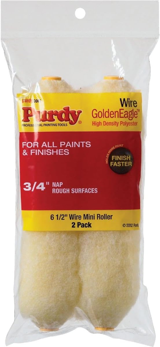 Purdy 140626024 Jumbo Mini Golden Eagle Roller Replacement, 2-Pack, 6-1/2 inch x 3/4 inch nap | Amazon (US)
