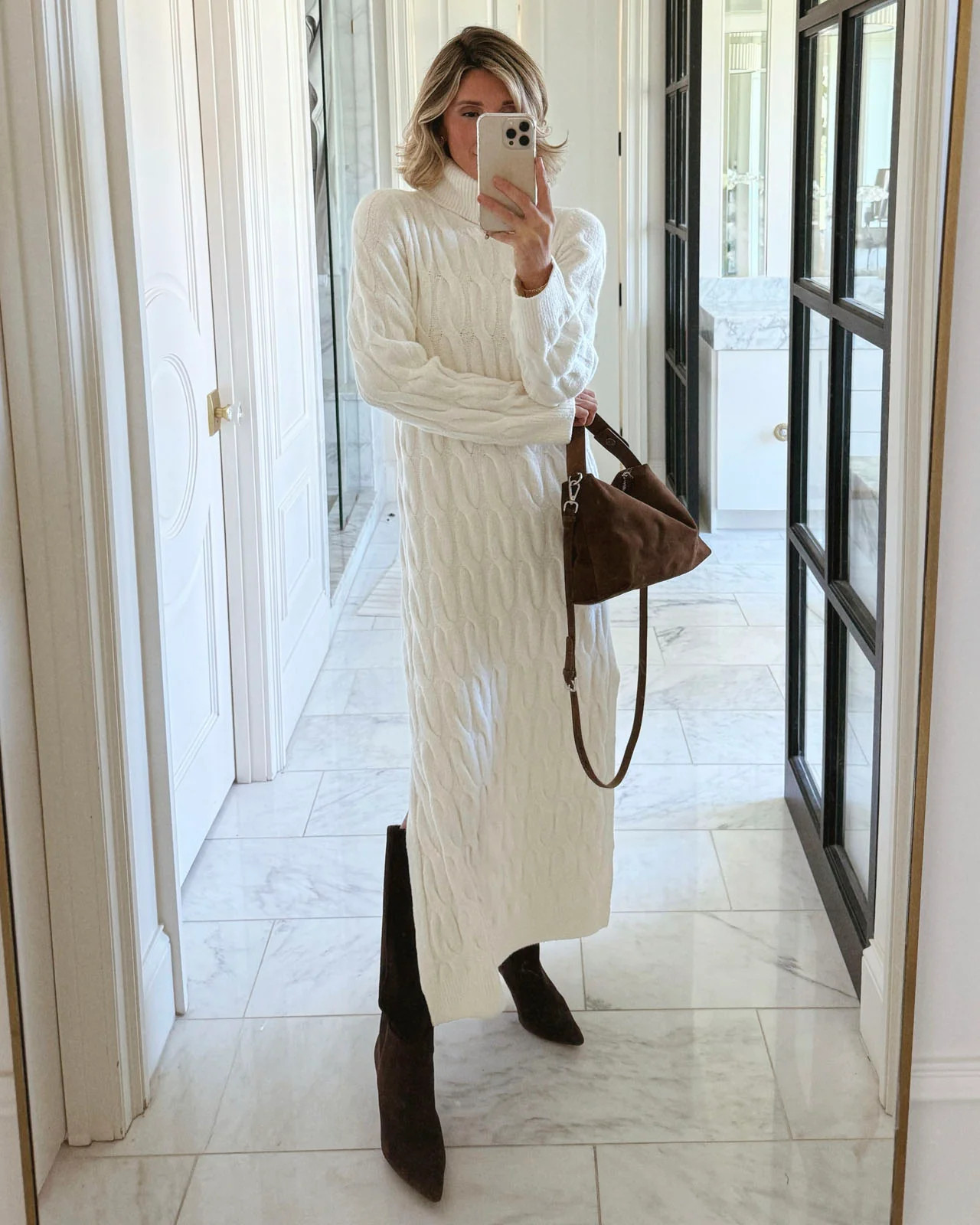 Splendid x @Cellajaneblog Cable Sweater Dress | Splendid | Splendid