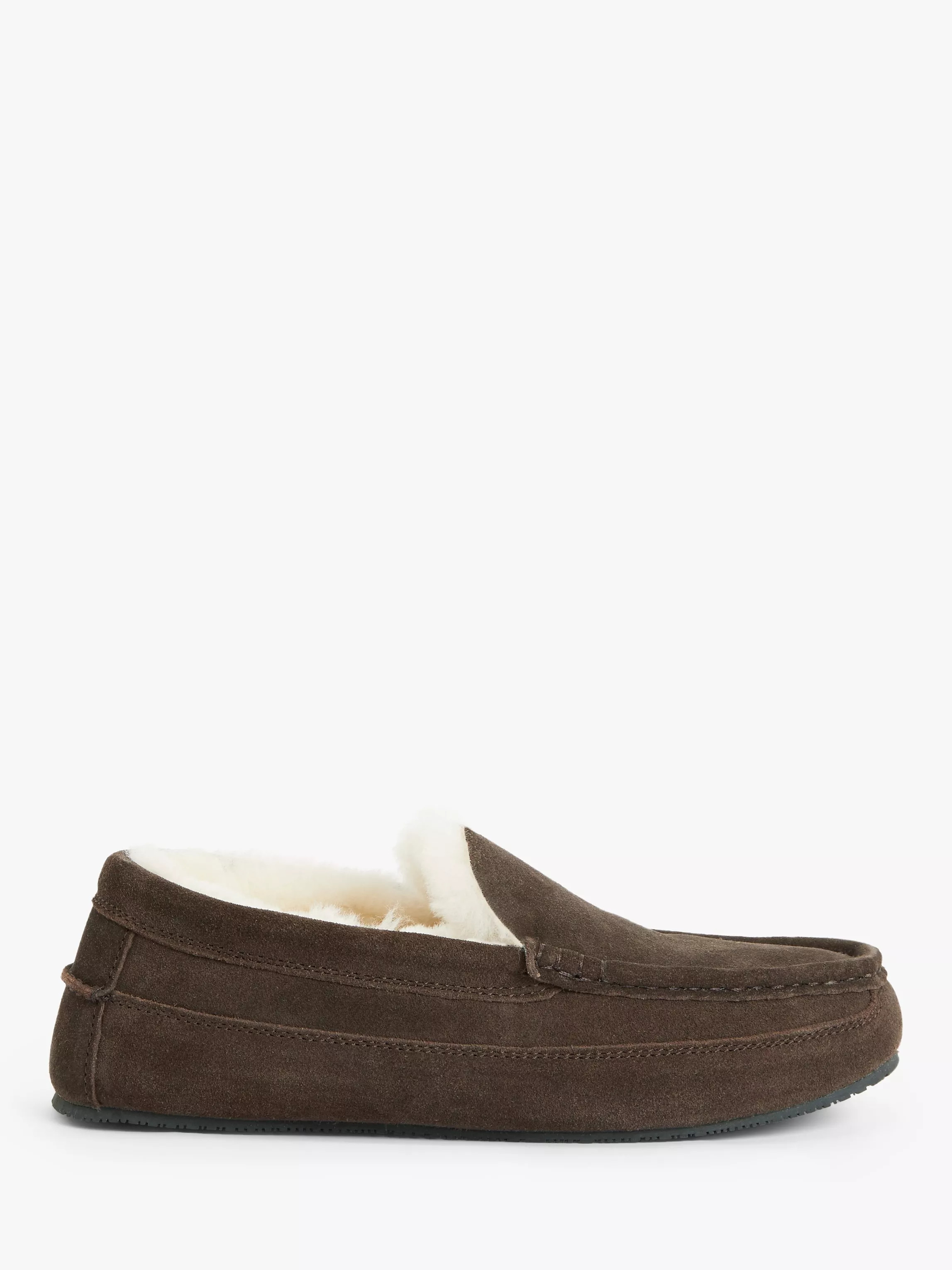 John Lewis Sheepskin Moccasin Suede Slippers | John Lewis (UK)