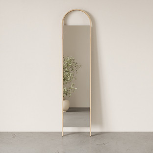 Umbra® BELLWOOD LEANING MIRROR Black | The Container Store