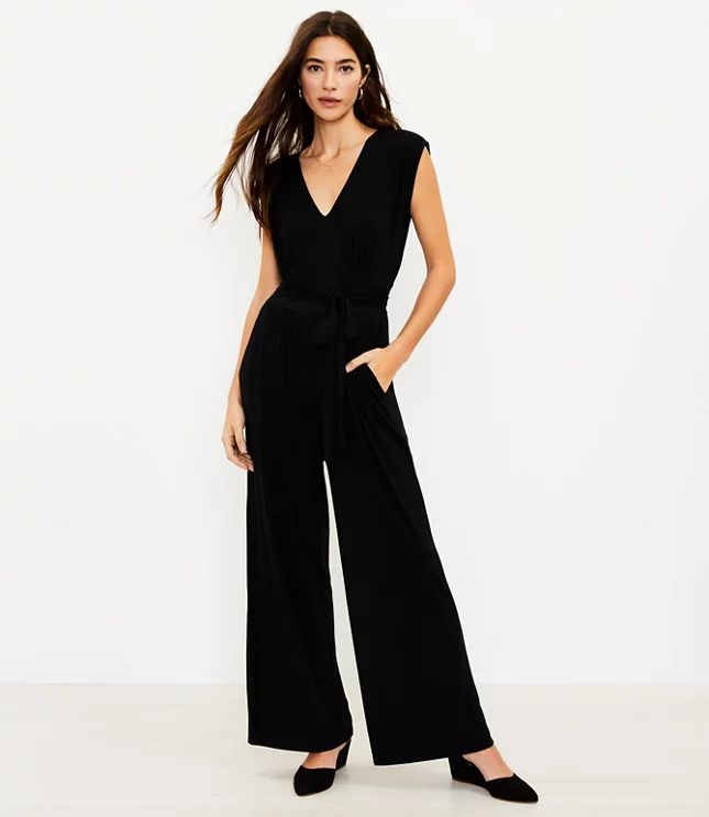 Cap Sleeve Jumpsuit | LOFT