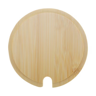 Unique Bargains Flexible with Spoon Hole Cup Cover Wood Tone 10.2cm / 4.02" | Target