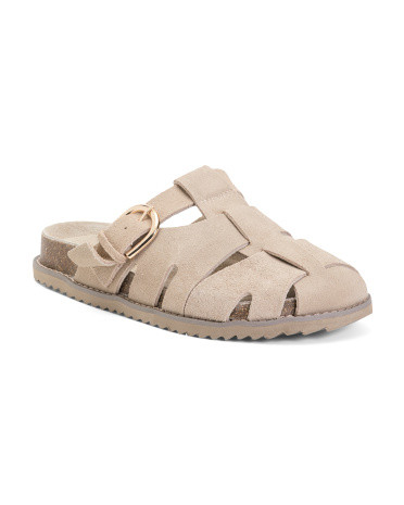 Suede Benson Fisherman Clogs | TJ Maxx