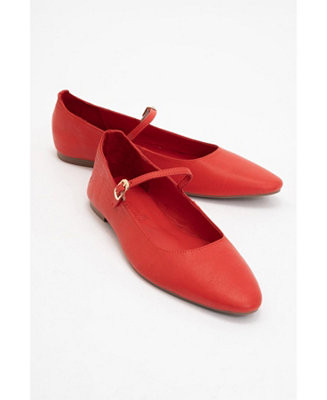 Lara Leather Mary Jane Flats - Macy's | Macy's