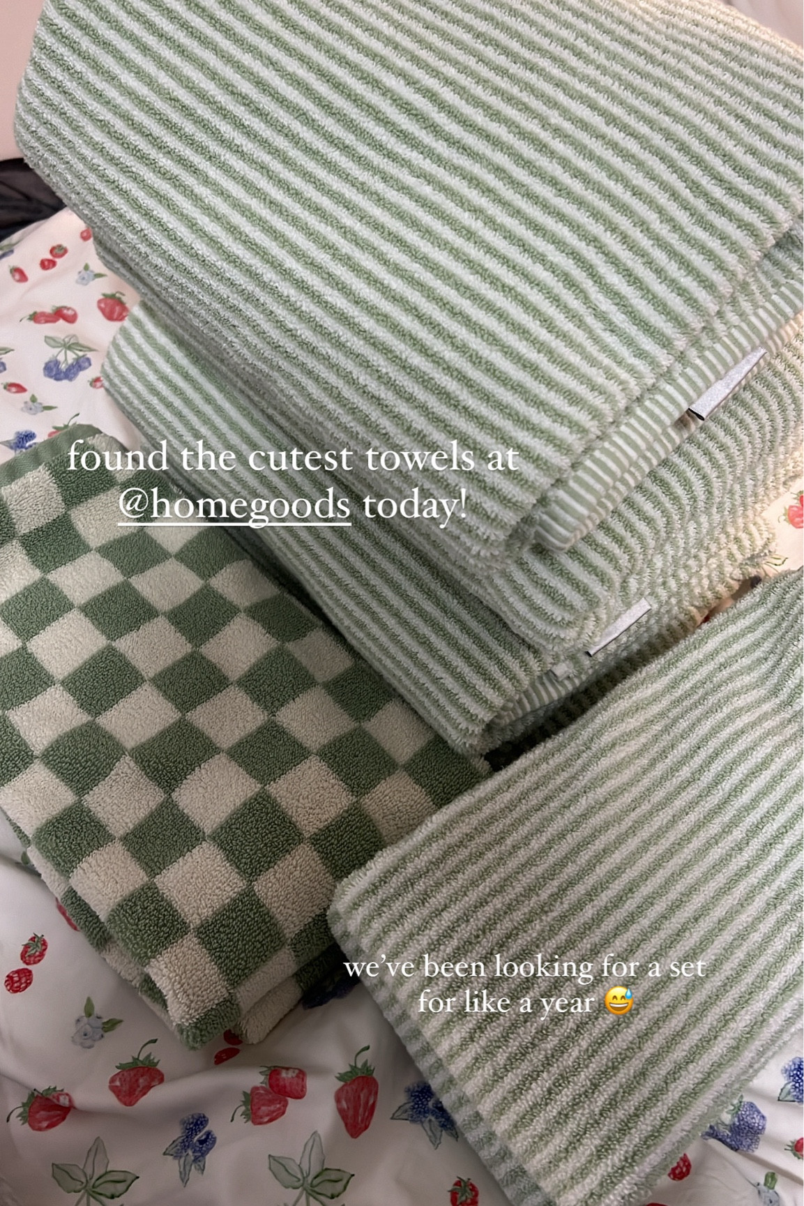 The cutest towels linked below! 