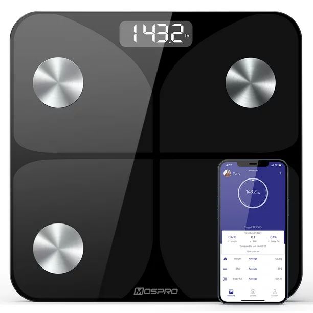 Mighty Rock Digital Body Weight Bathroom Scale, Smart Body Composition Scales, with Wireless Smar... | Walmart (US)