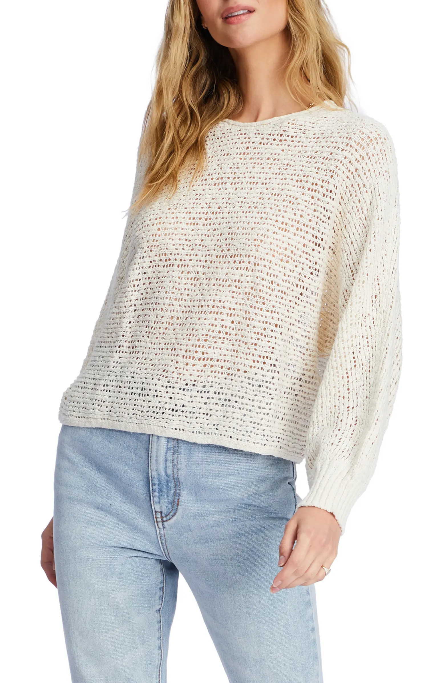 Sun Dazed Slub Cotton Blend Sweater | Nordstrom