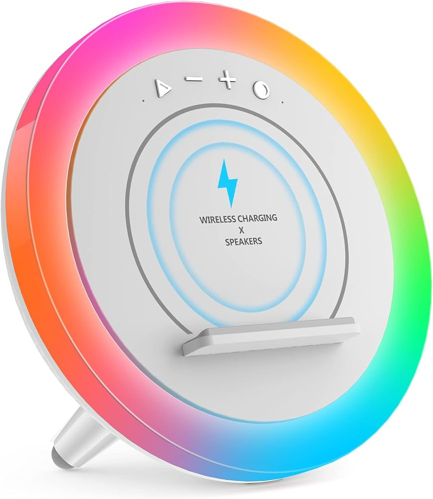 Color Changing Bluetooth Speaker Night Light with Wireless Charging - Gifts for Teens | Amazon (US)
