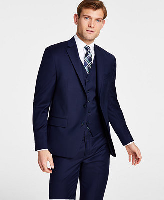 Michael Kors Men's Classic-Fit Wool-Blend Stretch Solid Suit Jacket - Macy's | Macy's