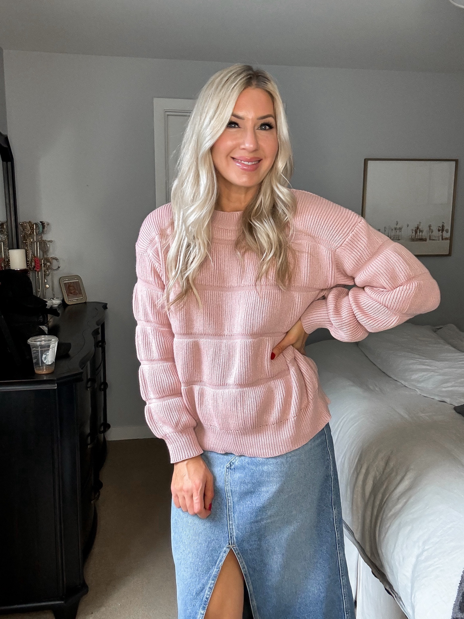 Amazon sweater! Cute color options and true to size 
Christmas outfit idea 

#LTKover40 #LTKstyletip #LTKfindsunder50