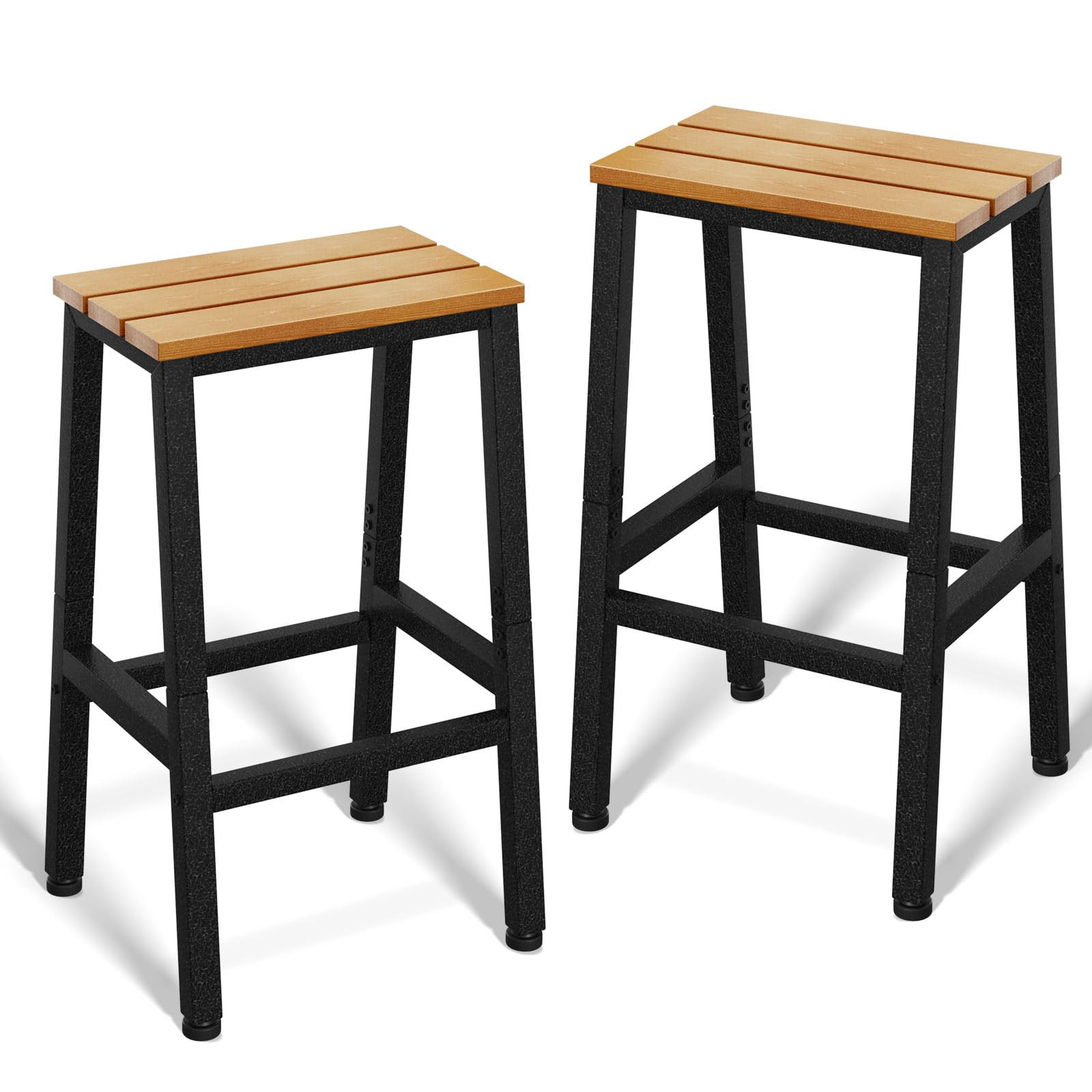 ODK 26 Inch Outdoor Bar Stools Set of 2, Patio Counter Height Stools with Weather Resistant Water... | Amazon (US)