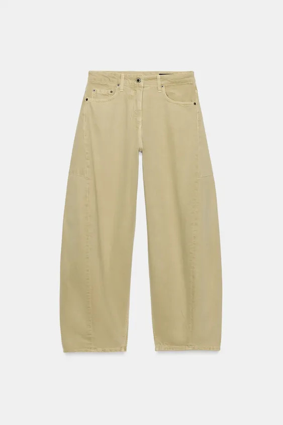 MID-WAIST - BALLOON LEG - ANKLE LENGTHZARA WOMAN COLLECTIONMid-waist jeans with belt loops. Five-... | Zara UK