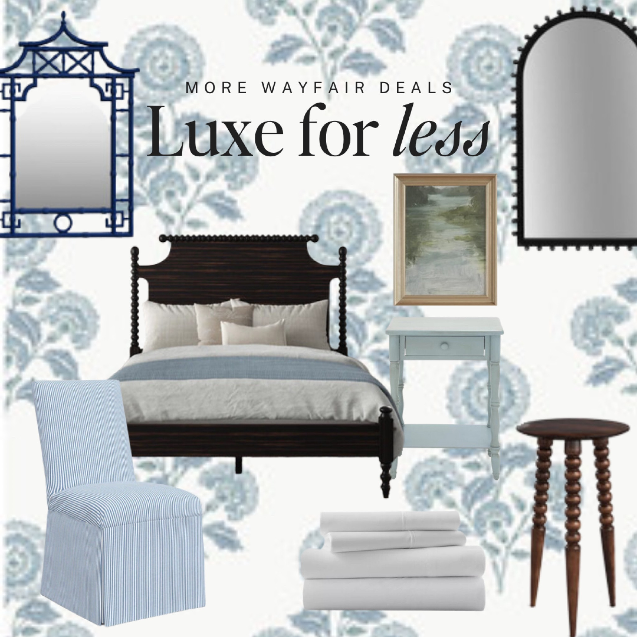 Wayfair Way Day deals, more  blue and white. 

#wayfairfinds#wayfairdeals#wayfair#dealsandsteaks#homedecorinspo

Wayfair finds, bedroom decor, furniture sale, dining chair, chinoiserie, mirror, blue and white, grandmillenial, living room

#LTKStyleTip #LTKSaleAlert #LTKHome